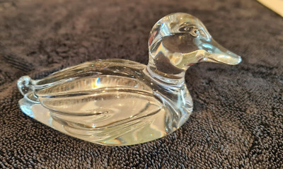 ''PRINZESSINNENHAUS'' BLEIKRISTALL ENTE BRIEFBESCHWERER 2,75'' HOCH UND 4,5'' LANG