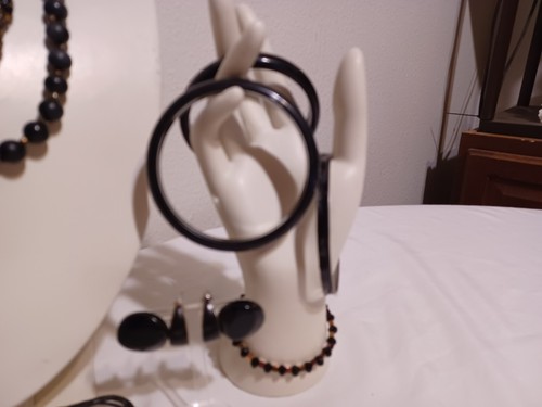 Vintage schwarzer Schmuck Set - Bild 3 von 24