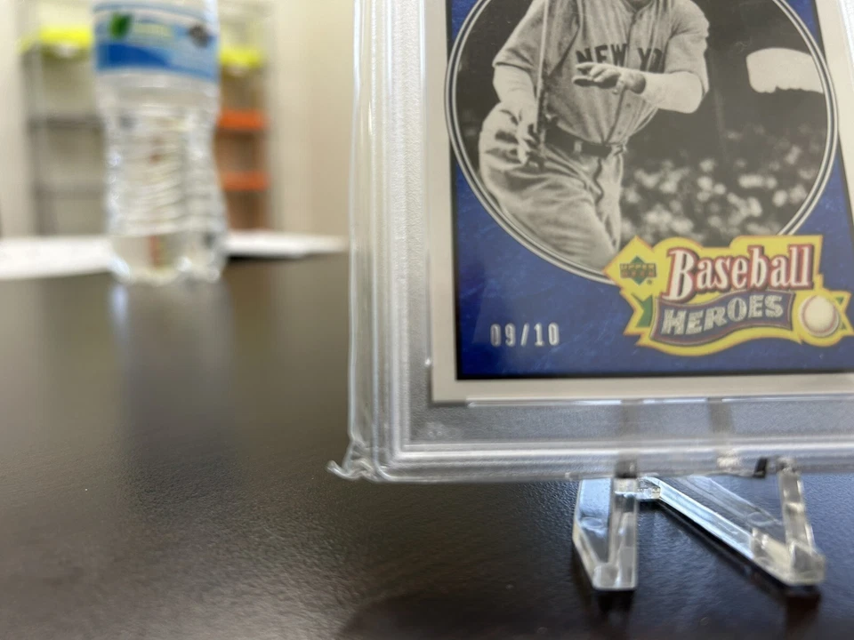 2005 U.D. Baseball Heroes Babe Ruth Blue PSA 9 9/10💥💥 Super Rare - Image 2 of 3