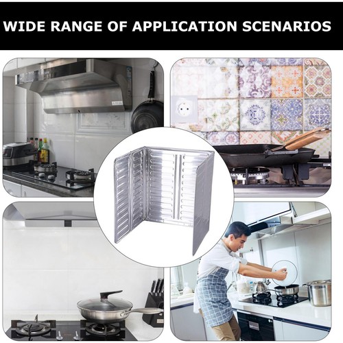 Stove Top Splatter Guard Shield For Hot Oil Grease Cooking - Folds Flat - Picture 7 of 12