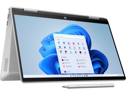HP PAVILION X360 14" laptop, i7-1195G7 16GB, 512GB SSD FHD Touch W11H SILVER Pen - Picture 6 of 6