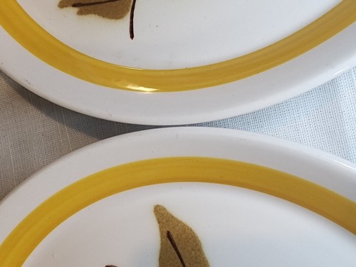 MIKASA Vintage '70s Duplex, High Summer Salad Plates Set of 6, Ben Seibel NICE! - Picture 7 of 16