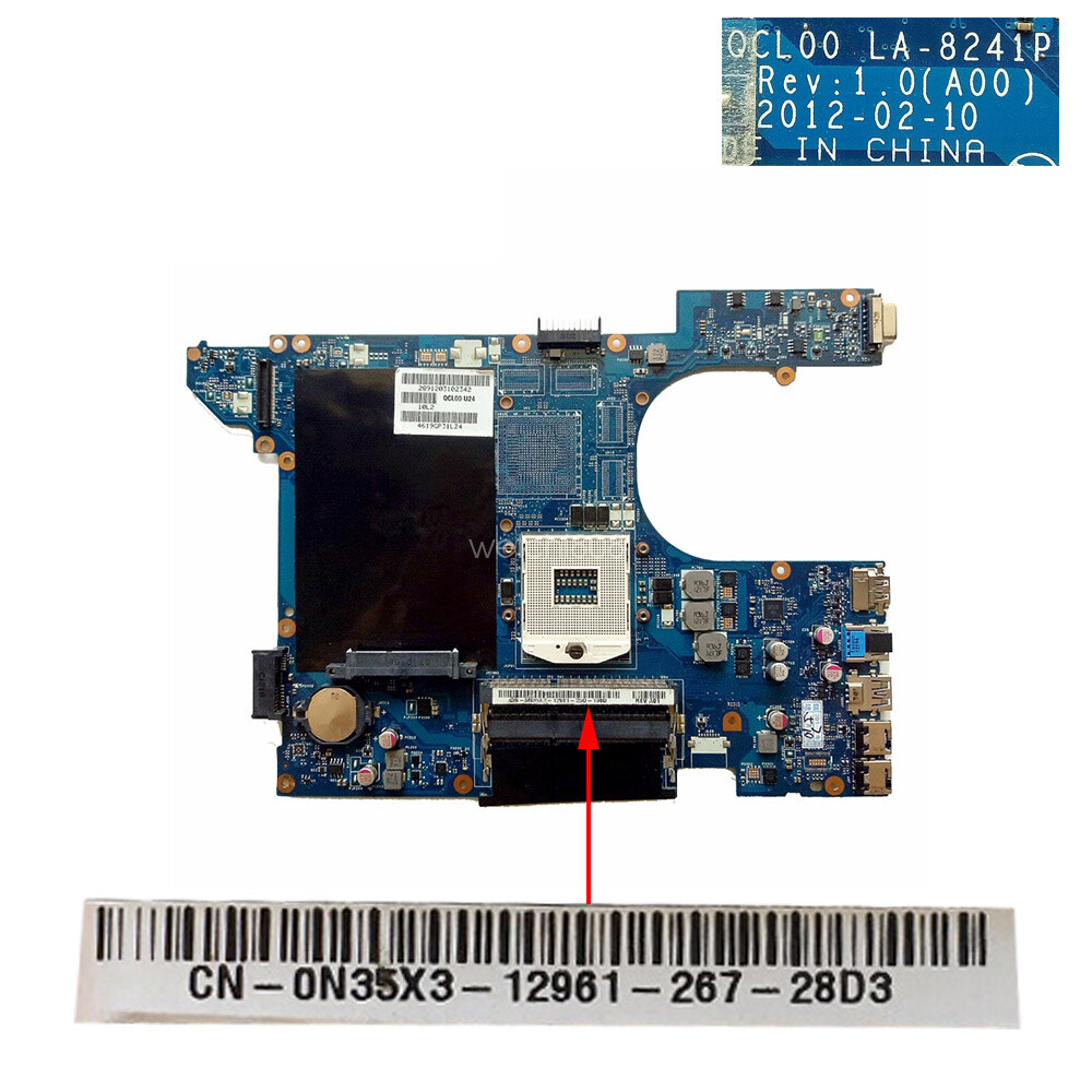 CN-0N35X3 0N35X3 For Dell Inspiron 5520 Laptop intel Motherboard