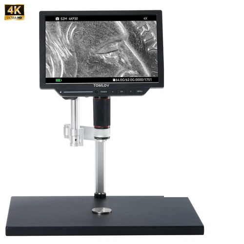 TOMLOV 10" Digital Microscope 2000x Coin Microscope Soldering Magnifier fr Adult - Picture 25 of 34