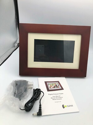 Giinii 7'' LED Digital Picture Frame GH-713P Power Adapter Included