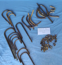 Genuine Brass parts -Mouthpipes for Tuba, Baritone, Horn, Cornet, Mello. - lot