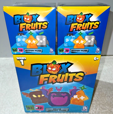 3x ROBLOX BLOX FRUITS MYSTERY PLUSH INCLUDES PHYSICAL OR PERMANENT DLC CODE  NEW