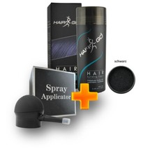 HairGo Haarverdichter + APPLIKATOR Streuhaar Hairfor2 Haarausfall schwarz