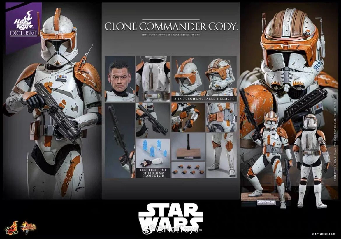 Hot Toys MMS796 STAR WARS CLONE COMMANDER CODY 1/6 Action