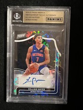 2021-22 Player of Day Killian Hayes Auto /20 Beckett Slab #KM Detroit Pistons