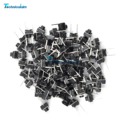 100PCS 2Pins Two Pin Tact Switch 6X6X6MM 6X6X7MM 6X6X8MM 6X6X9MM 6X6X10MM