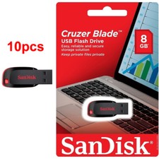 10pcs SanDisk 8GB Cruzer Blade USB 2.0 USB Flash Drive Memory Stick CZ50