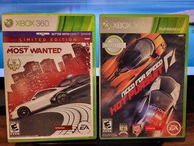 Need for Speed: Most Wanted Limited Edition & Hot Pursuit (Xbox 360 Lot Complete