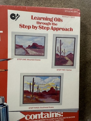 Vintage Craftint Oil Painting Kit Oil Painting Made Easy Kit Sealed - Picture 4 of 5