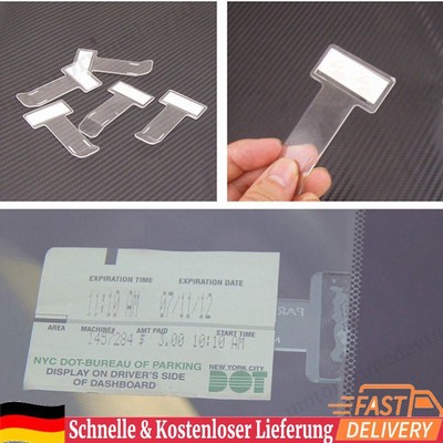 2/4Pcs Car Parking Ticket Clip Fastener Small Permit Holder Clip Tickets Folder