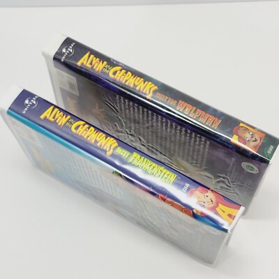 Alvin and the Chipmunks VHS Lot x2, Meet Frankenstein, Meet the