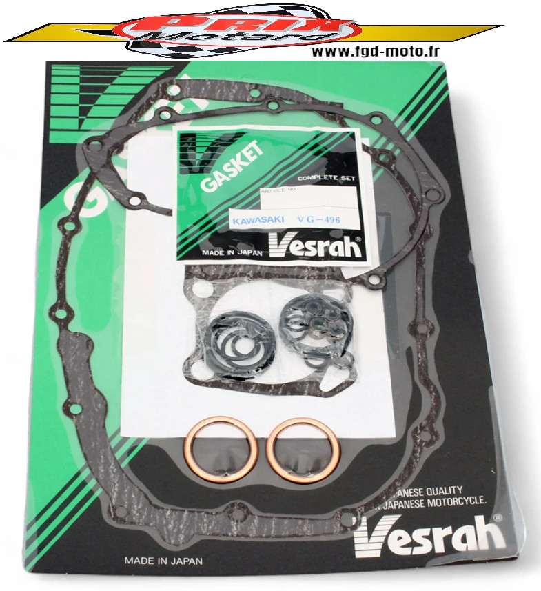 Joints moteur Kawasaki Z 250 AB 1979 1981 en élastomère japonais haute résistance