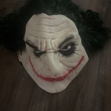 Joker Mask Scary Halloween Latex Masks for Adult Horror Clown Full Head US