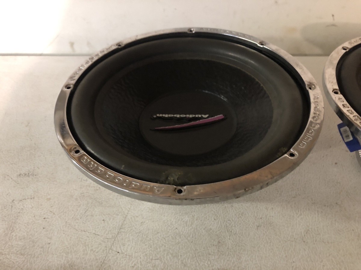 2/Pair Vintage Audiobahn AW1251T Subwoofers Old School Rare-Used