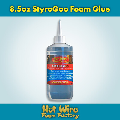 Hot Wire Foam Factory StyroGoo Foam-Safe Adhesive Glue (Clear) #028SG-8.5