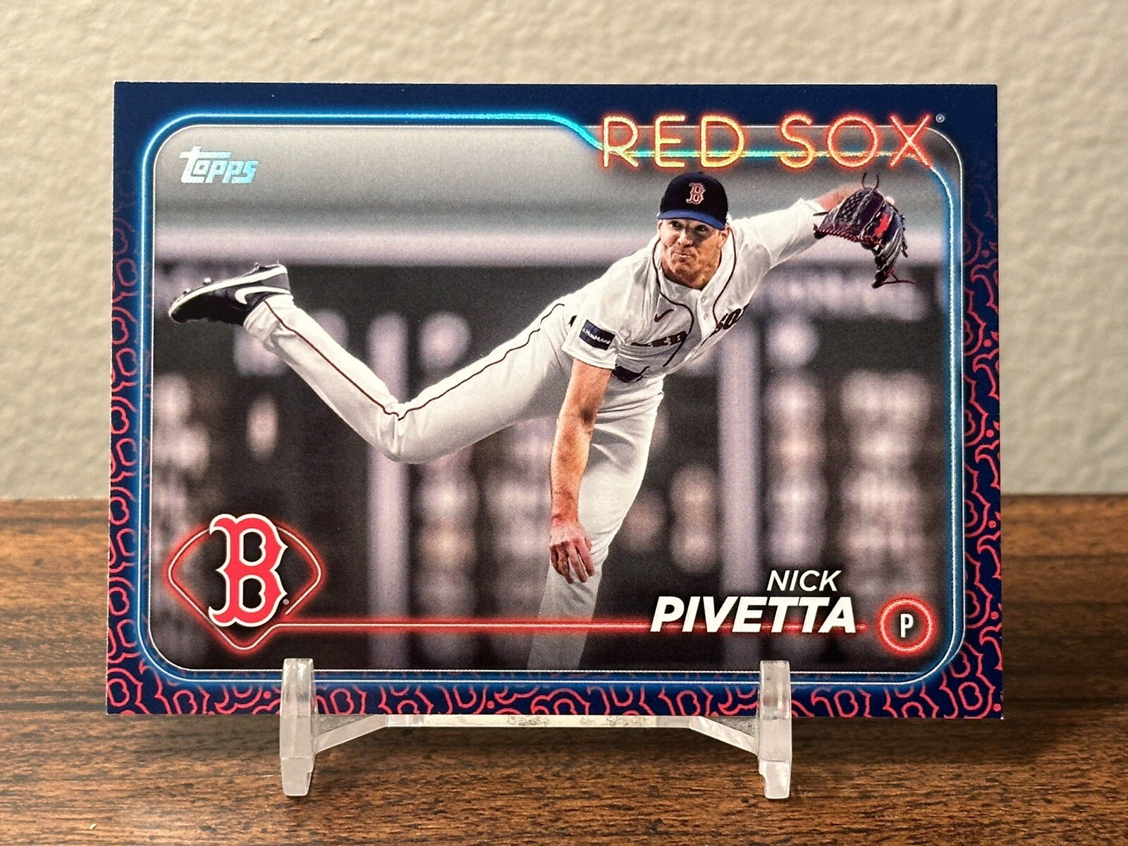 Nick Pivetta 2024 Topps Series 1 Team Color SSP Variation #17 Boston Red Sox