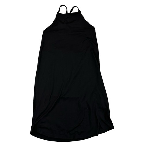 Patagonia Black Sliding Rock Dress Strappy Back Shelf Bra Size S High Neck - Picture 3 of 13