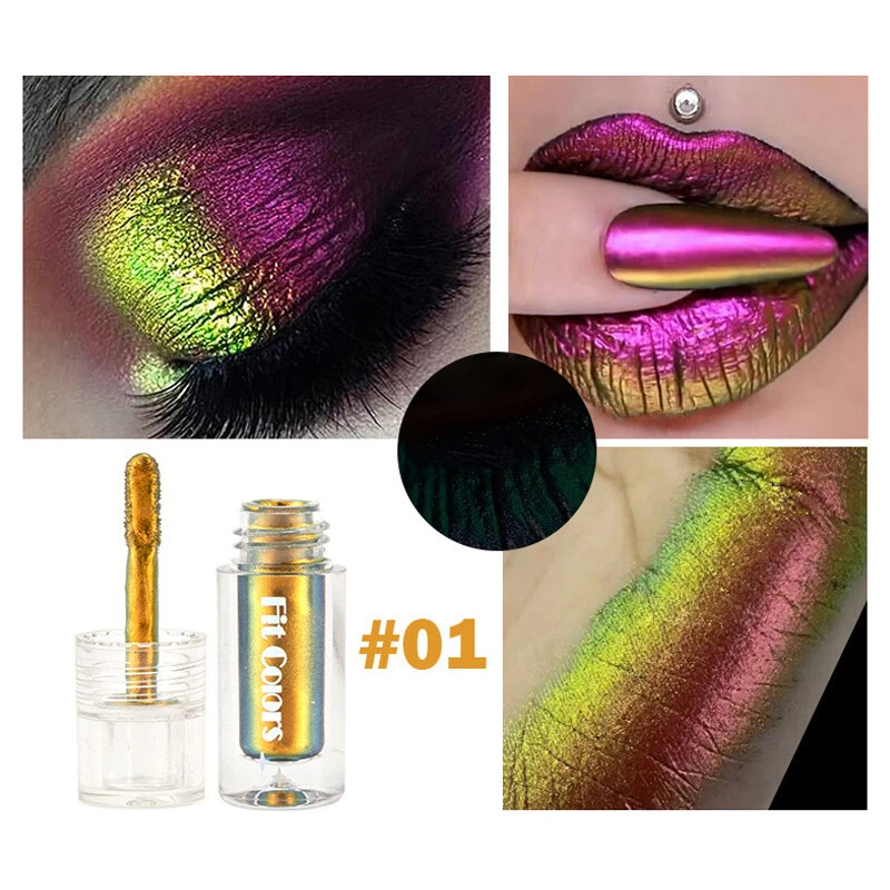 ✹Chameleon Makeup Multichrome Eyeliner Aurora Eyeshadow Metallic Liquid Colours - Image 4 of 4
