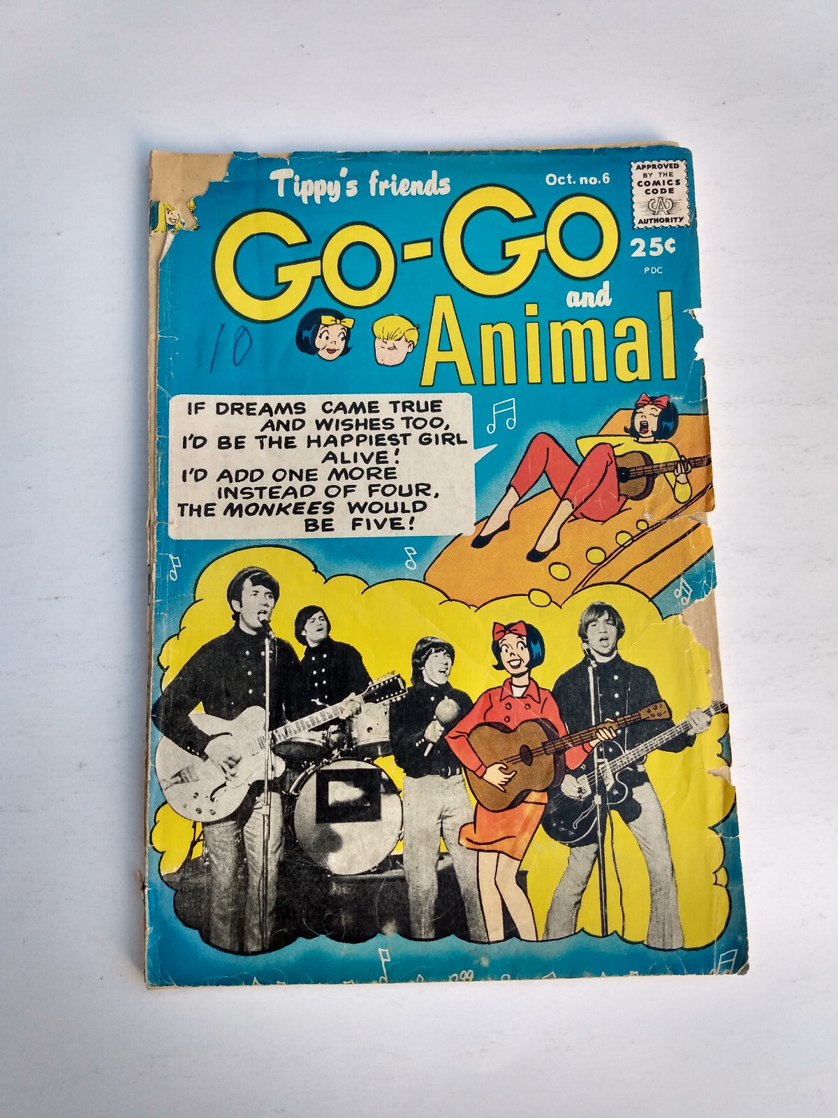 Tippy’s Friends Go-Go and Animal # 6 Tower Comics Music Vintage 1967