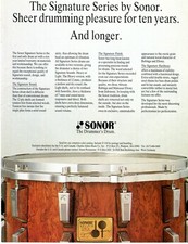 1984 Print Ad of Sonor Horst Link Signature S...