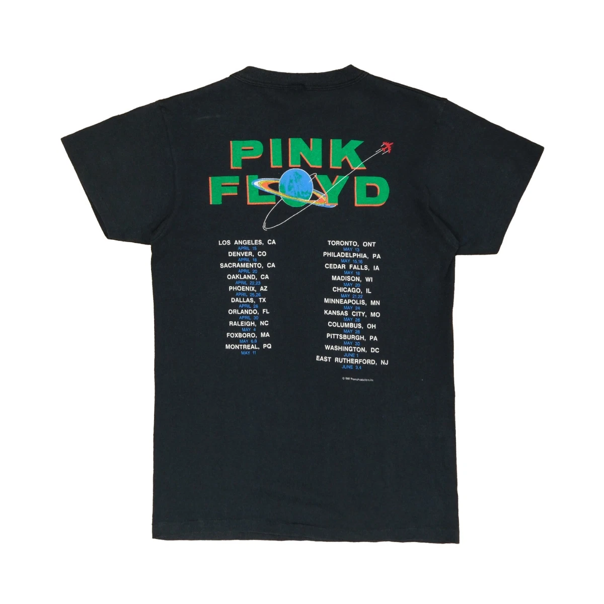Pink floyd 1987 tour cheap shirt