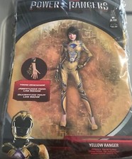 Women's Saban's Power Rangers Yellow Costume, Size M, NEW