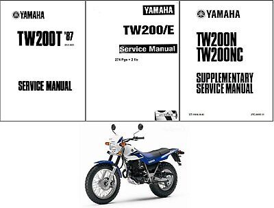 New Yamaha TW200 E Repair Service Manual 1987-2000 LIT-11616-06-26 FREE S&H