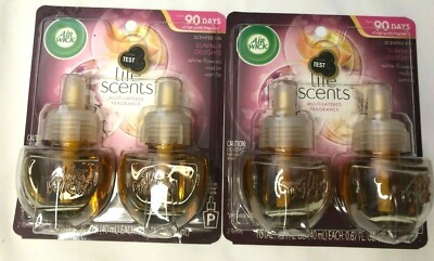 Air Wick Summer Delights Scented Oil Air Freshener Lot of 4 Refills New