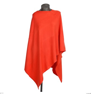 The Moshi: weicher Poncho ''Alice, rusty'', Orange, Einheitsgröße, One Size, Acryl