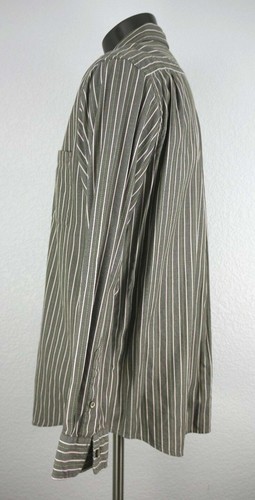 Tasso Elba Striped Men's Long Sleeve Button Front Striped Shirt Size L - Picture 4 of 8