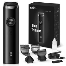 SEJOY Men's Beard Nose Trimmer Hair Clipper Waterproof Body Shaver Grooming Kits