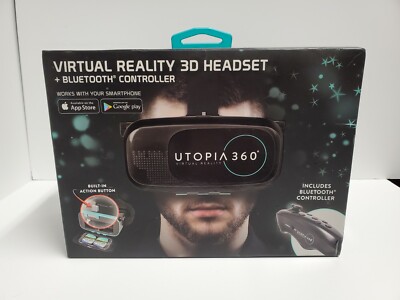 ReTrak ETVRC Utopia 360 Virtual Reality Headset And Bluetooth Controller