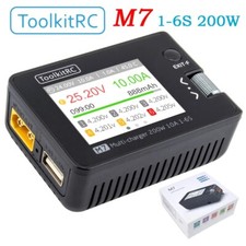 10A 200W Balance Charger ToolkitRC Battery for 1-6S Discharger ESC Tester Lipo
