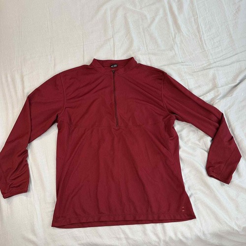 Nike ACG Shirt Herren XXL Base Layer 1 Rot Zip Langarm Dri Fit Active Gym