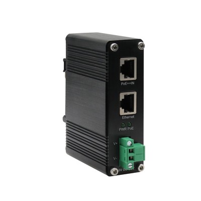 Industrieller Gigabit 802.3bt PoE++ Splitter 19VDC 36W Ausgang LNK INS901-19V
