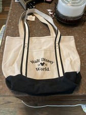 NWTS Walt Disney World Bag Established 1971 Heavy Canvas Tote Cream