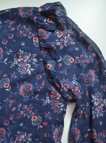 NWT $368 Joie Ruffle Romper Floral Print LS Jumper Size XS - Picture 9 of 11