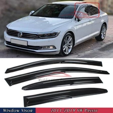 For 2012-2018 VW Passat Sedan Mugen Style Window Visors Rain Guards Deflectors
