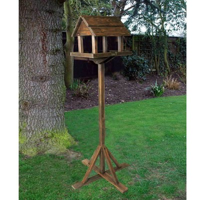 Wooden Bird Table Garden Decor Wildlife Wood House Feeding Station
