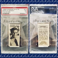 ⭐ 1957 Clevedon (England) MARLON BRANDO Film Star PSA 5 The Godfather