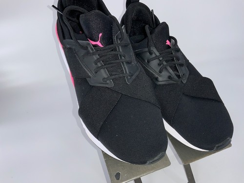Puma Muse Chase Sz 10 Women Black Pink Running Shoes Worn 2 Times YGI B2S-12 - Picture 4 of 10
