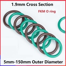 Metric Fluoro Rubber FKM O Ring Seals 1.9mm Cross Section 5mm-150mm OD O-Ring