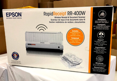 EPSON Rapid Receipt RR-400W Wireless Receipt and Document Scanner SEALED