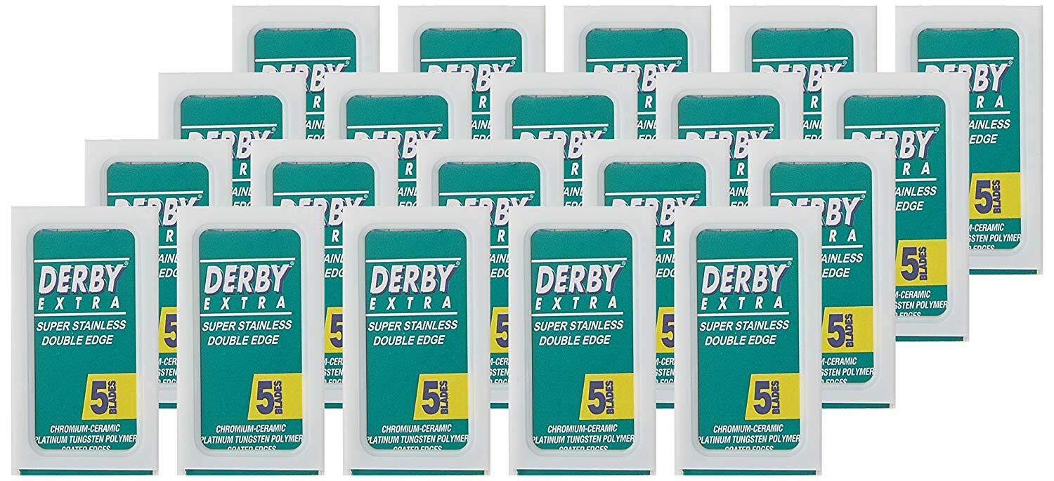 Derby Extra Super Stainless Double Edge Safety Razor Blades, 100 Count