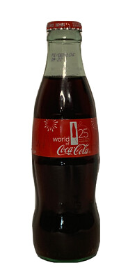 2015 WORLD OF COCA COLA COKE BOTTLE 25th Anniversary 8 OZ COCA